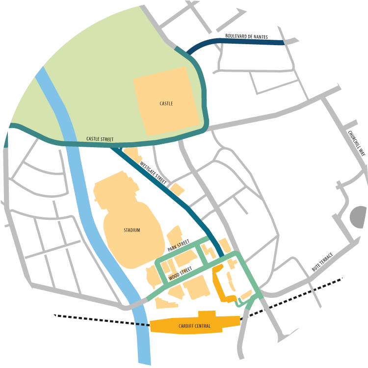 CARDIFF MAP City Centre